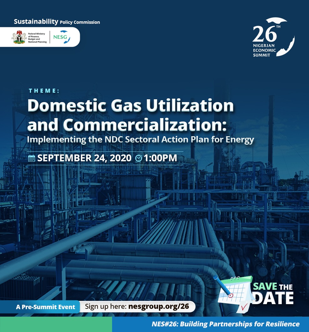 Domestic Gas Utilization and Commercialization: Implementing the NDC Sectoral Action Plan for Energy, The Nigerian Economic Summit Group, The NESG, think-tank, think, tank, nigeria, policy, nesg, africa, number one think in africa, best think in nigeria, the best think tank in africa, top 10 think tanks in nigeria, think tank nigeria, economy, business, PPD, public, private, dialogue, Nigeria, Nigeria PPD, NIGERIA, PPD